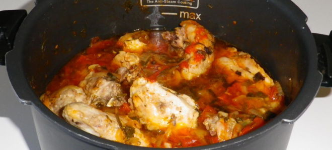 Чахохбили из курицы в мультиварке