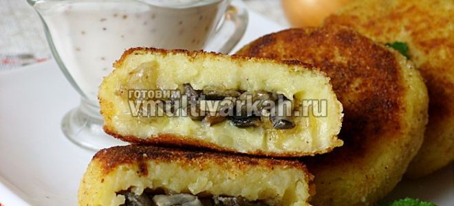 Куриные котлеты с плавленым сыром