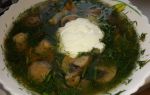 Суп из сушеных грибов в мультиварке