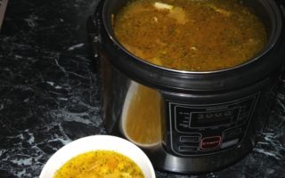 Крем – суп с курицей в мультиварке
