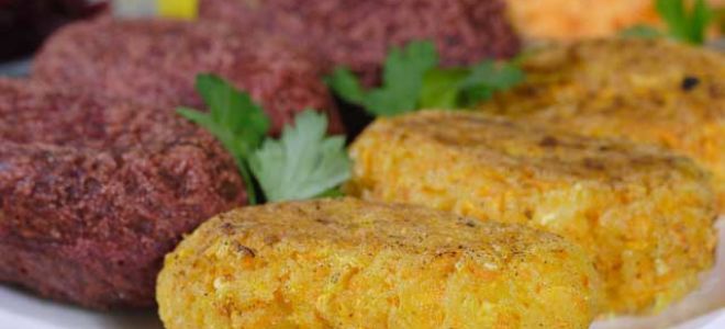 Котлеты из свеклы и моркови
