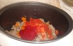 Суп томатный с фаршем и овощами в мультиварке