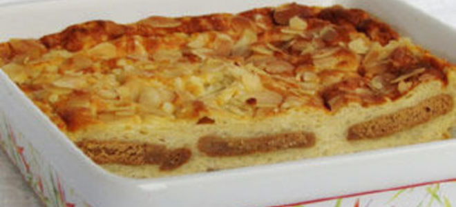 Творожно-рисовая запеканка с пряниками в мультиварке